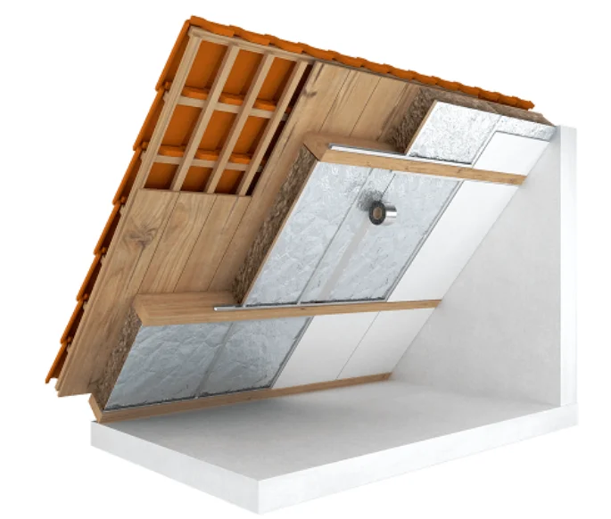 Hoe isoleer ik zelf een schuin dak van binnenuit?